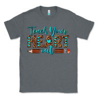 Charcoal Heather teach your heart out Classic Tee - texasbilliewilder