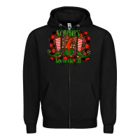 Black santa's favorite elf Zipper Hoodie - RanaPortraitStore