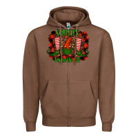 Chestnut santa's favorite elf Zipper Hoodie - RanaPortraitStore