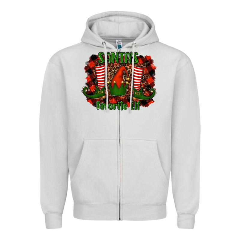 Santa's Favorite Elf Zipper Hoodie by RanaPortraitStore | Teevron