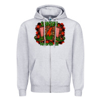 Heather Grey santa's favorite elf Zipper Hoodie - RanaPortraitStore