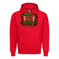 Red santa's favorite elf Zipper Hoodie - RanaPortraitStore