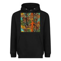 Black western boots and sunflowers seamless pattern Heavyweight Hoodie - HRA Design Shop