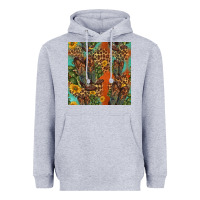 Western Boots And Sunflowers Seamless Pattern Heavyweight Hoodie | Teevron