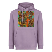 Lavender western boots and sunflowers seamless pattern Heavyweight Hoodie - HRA Design Shop