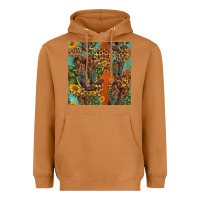 Meerkat western boots and sunflowers seamless pattern Heavyweight Hoodie - HRA Design Shop
