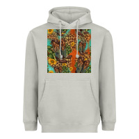 Moon Dust western boots and sunflowers seamless pattern Heavyweight Hoodie - HRA Design Shop