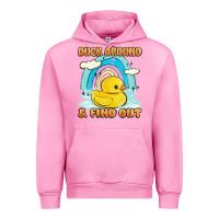 Fuchsia Pink duck around and find out Urban Hoodie - MaliasSmallBusiness