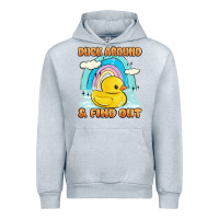 Heather Grey duck around and find out Urban Hoodie - MaliasSmallBusiness