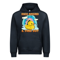Navy duck around and find out Urban Hoodie - MaliasSmallBusiness