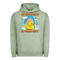 Pigment Oil Green duck around and find out Urban Hoodie - MaliasSmallBusiness