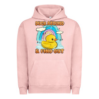 Pigment Salmon duck around and find out Urban Hoodie - MaliasSmallBusiness