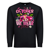 Black in october we wear pink teachers Premium Sweatshirt - AdoDesignShop