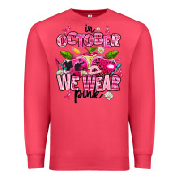 Cardinal in october we wear pink teachers Premium Sweatshirt - AdoDesignShop