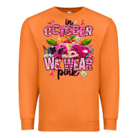 Carrot in october we wear pink teachers Premium Sweatshirt - AdoDesignShop
