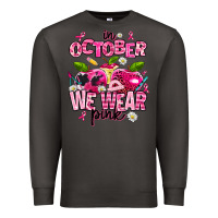 Smoke in october we wear pink teachers Premium Sweatshirt - AdoDesignShop