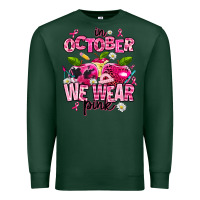 Sports Green in october we wear pink teachers Premium Sweatshirt - AdoDesignShop