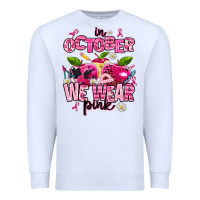 In October We Wear Pink Teachers Premium Sweatshirt | Teevron