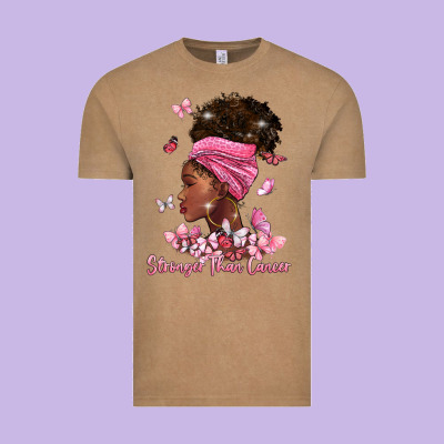 Stronger Than Cancer Vintage Tee Designed By Barkaloodesign