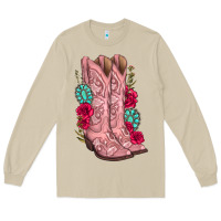 Floral Cowgirl Boots Long Sleeve Tee | Teevron