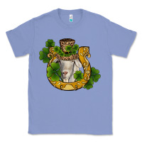 Colony Blue st patricks day goat horseshoe shamrock Classic Tee - RanaPortraitStore