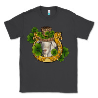 Smoke st patricks day goat horseshoe shamrock Classic Tee - RanaPortraitStore