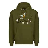 Army Green bee kind Premium Hoodie - MaliasSmallBusiness