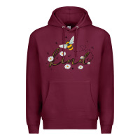 Burgundy bee kind Premium Hoodie - MaliasSmallBusiness