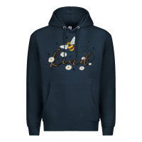 Navy bee kind Premium Hoodie - MaliasSmallBusiness