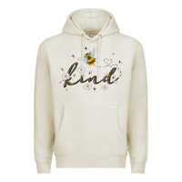 Oatmeal Heather bee kind Premium Hoodie - MaliasSmallBusiness