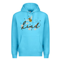 Ocean Blue bee kind Premium Hoodie - MaliasSmallBusiness