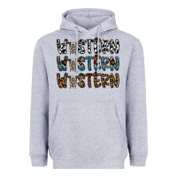 Heather Grey western western western Heavyweight Hoodie - CowhideDigitalArt