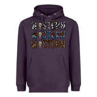 Plum western western western Heavyweight Hoodie - CowhideDigitalArt