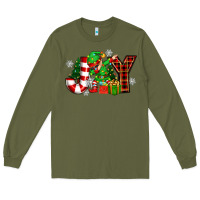 Army Green christmas joy elf Long Sleeve Tee - Zillion Design Studio