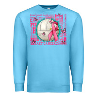 Ocean Blue pink out breast cancer volleyballs Premium Sweatshirt - AdoDesignShop