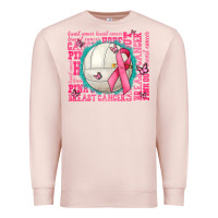 Pale Pink pink out breast cancer volleyballs Premium Sweatshirt - AdoDesignShop