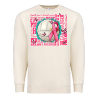 Sandshell pink out breast cancer volleyballs Premium Sweatshirt - AdoDesignShop