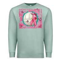 Seafoam pink out breast cancer volleyballs Premium Sweatshirt - AdoDesignShop