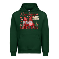 Forest Green i love being a lunch lady Urban Hoodie - MaliasSmallBusiness