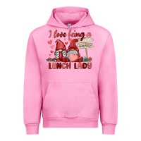 Fuchsia Pink i love being a lunch lady Urban Hoodie - MaliasSmallBusiness