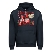 Navy i love being a lunch lady Urban Hoodie - MaliasSmallBusiness