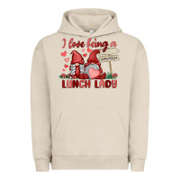 Pigment French Oak i love being a lunch lady Urban Hoodie - MaliasSmallBusiness