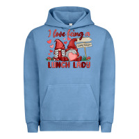 Pigment Pebble Blue i love being a lunch lady Urban Hoodie - MaliasSmallBusiness