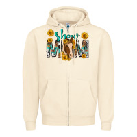 Sandshell show mom with horse mothers day Zipper Hoodie - texasbilliewilder