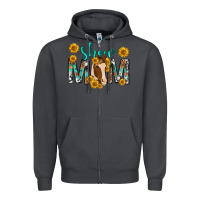 Smoke show mom with horse mothers day Zipper Hoodie - texasbilliewilder