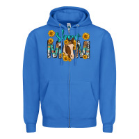 True Royal show mom with horse mothers day Zipper Hoodie - texasbilliewilder