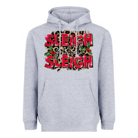 Heather Grey Sleigh Girl Sleigh Heavyweight Hoodie - FaDigitalArtStudio