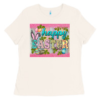 Bone happy easter mousepad Ladies Tee - BarkalooDesign