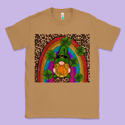 St Patricks Day Gnomes Shamrock Rainwow Classic Tee Designed By Ranaportraitstore