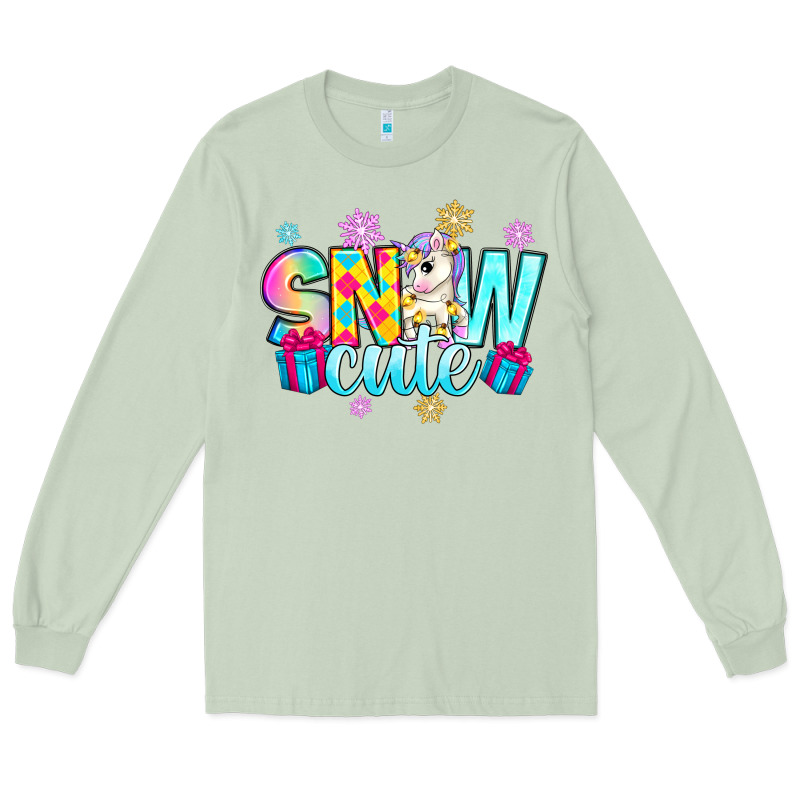 Snow Cute Witc Unicorn Long Sleeve Tee by Zillion Design Studio | Teevron